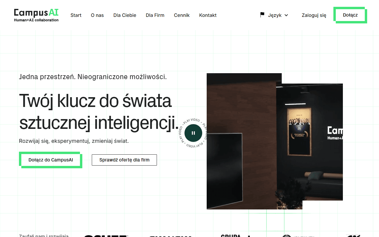 Zrzut ekranu CampusAI