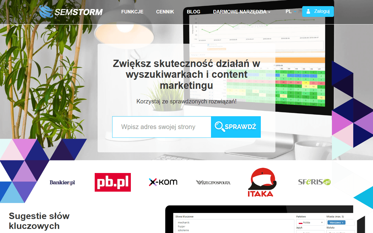 Zrzut ekranu SEMSTORM