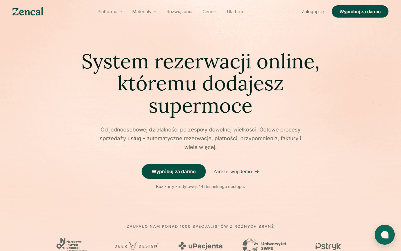 Zrzut ekranu Zencal