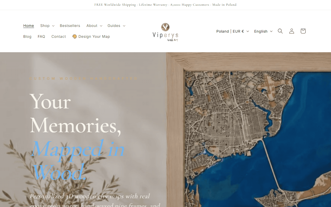 Zrzut ekranu Viperys Wall Art – Designer