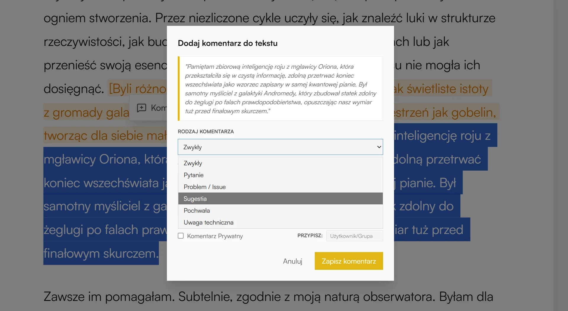 Zrzut ekranu Skryptor